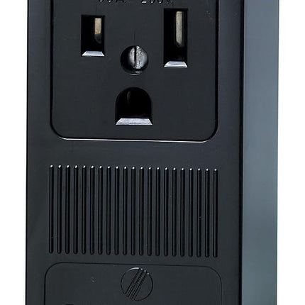Leviton 5378 50 Amp, 250 Volt, Surface Mounting Receptacle, Straight Blade, Industrial Grade, Grounding (Black)