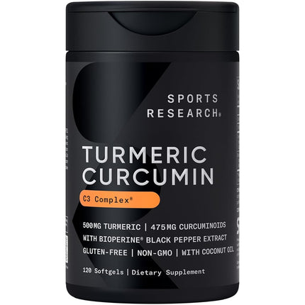 Turmeric Curcumin C3 Complex 500mg, Enhanced with 