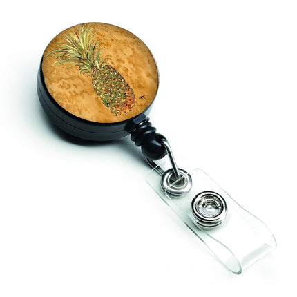 Caroline's Treasures Pineapple Retractable Badge Reel, Multicolor (8654BR)
