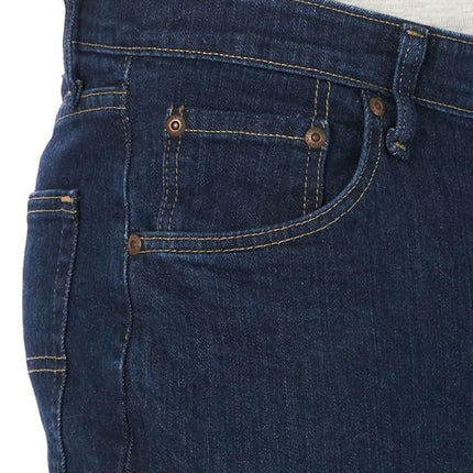 Wrangler Authentics Men's Regular Fit Comfort Flex Waist Jean, Dark Indigo, 38W x 32L