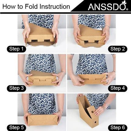 ANSSDO Cardboard Magazine Holder Premium Magazine File Holder Organizer, Magazine File Organizer, Large Volume Magazine Storage Box as Book Bins or Folder Holder for Desk - Teal Floral 12 Pack