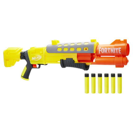 Nerf Fortnite TAC Legendario con tambor de 6 dardos