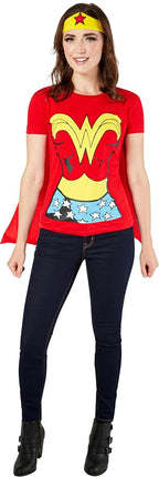 Rubies 880475 Official Wonder T-Shirt Set Costume, Women's, Large Halloween