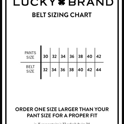 Lucky Brand Men's Genuine Leather Belt | Classic | Casual | Everyday | Western | American Heritage | Metal Buckle, Grid Tooled Embossed - Black, 97cm