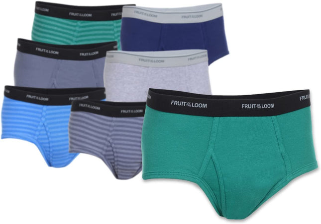 Calzoncillos Fashion para Hombre Fruit of the Loom Paquete de 12 Unidades Colores MISTERIOSOS Bandas de Algodón en la Cintura Varían Talla Pequeña