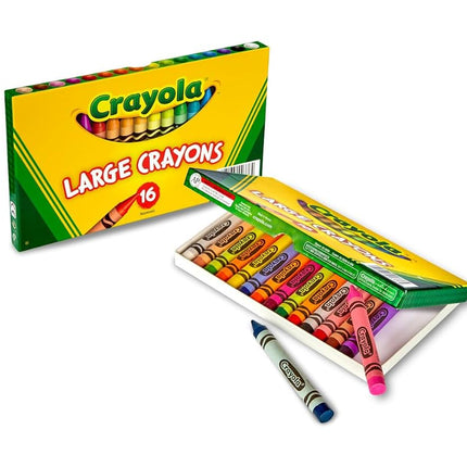 CRAYOLA Large Crayons, Classic Colors, 16 Count