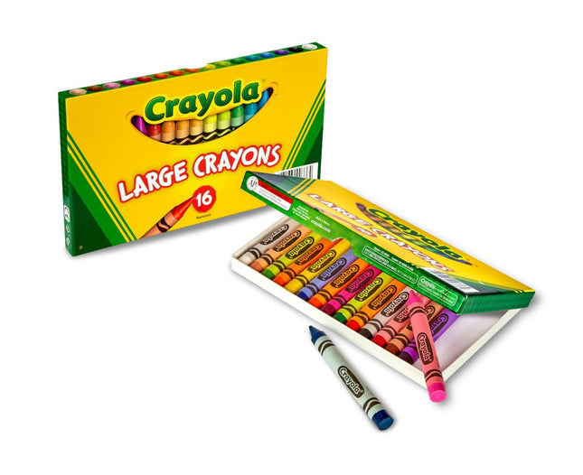 CRAYOLA Large Crayons, Classic Colors, 16 Count