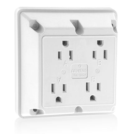 Leviton 4-in-1 Receptacle 15 Amp, 125 Volt, Indust