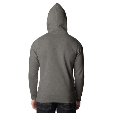 Columbia Men's Trek Graphic Hoodie, Charcoal Heather/Treeline Flag Graphic, XX-Large