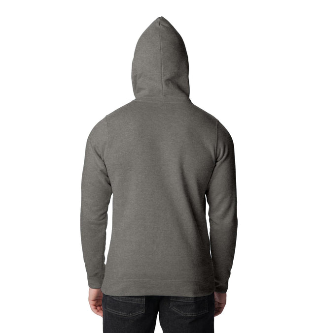 Columbia Men's Trek Graphic Hoodie, Charcoal Heather/Treeline Flag Graphic, XX-Large