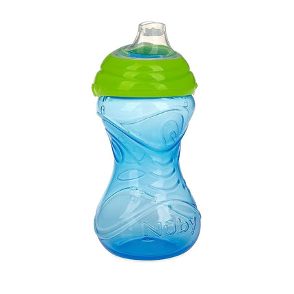 Nuby Clik-It Soft Spout No-Spill Easy Grip Sippy Cup for Boys - 3 Count (Pack of 1) 10 Oz - 6+ Months