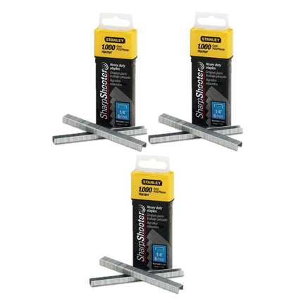 Stanley TRA704T 1/4-Inch Heavy Duty Staples, Pack 