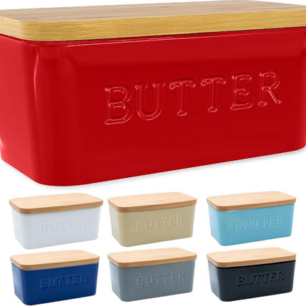 PriorityChef Extra Large Butter Dish with Lid for 