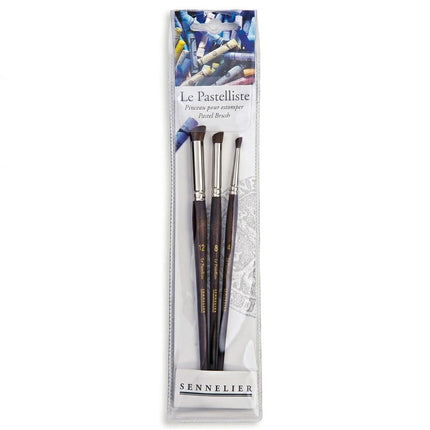 Sennelier Brushes for crayons, White,3 Count (Pack of 1),10-10559-00