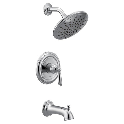 Moen UT2253EP Brantford M-CORE Serie 3 Kit de embellecedor para bañera y ducha de 1 manija, válvula requerida, cromo