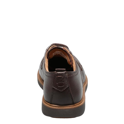 Florsheim Kids Boy's Supacush Plain Toe Ox, Jr. (Toddler/Little Kid/Big Kid) Brown Milled Leather/Brown Sole 1.5 Little Kid