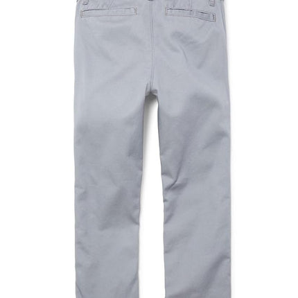 The Children's Place Boys Stretch Skinny Chino Pants, Fin Gray Single, 8 Husky