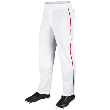 Champro MVP OB Open Bottom Baseball Pant with Contrast Color Braid Piping and Reinforced Double Knee