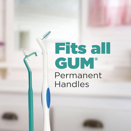 GUM - 614D Proxabrush Go-Betweens Recambios de cepillos interdentales, Ancho, 8 unidades