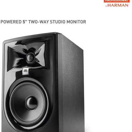 JBL Professional 305P MkII Altavoces monitores activos bidireccionales autoamplificados de 5 pulgadas para producción musical de campo cercano, monitores de estudio, computadoras de escritorio, audio de alta fidelidad. Se venden en pares, negros