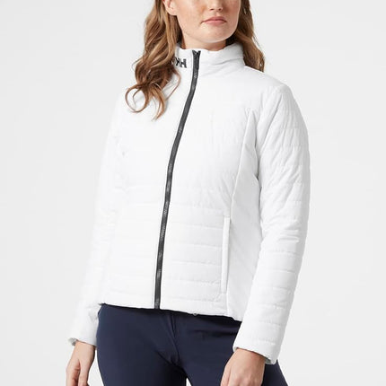 Helly Hansen Women's W Crew Insulator Jacket 2.0, White, L