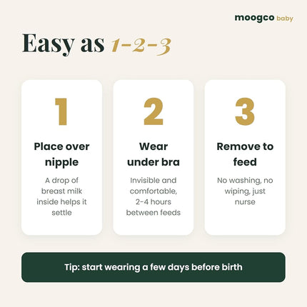 Moogco The Original Silver Nursing Cups - Nipple Shields for Nursing Newborn - Newborn Essentials Must Haves - Nipple Covers Breastfeeding - 925 Silver (Regular - TriLaminate)