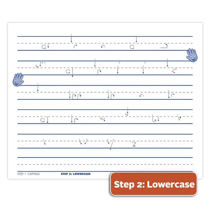 Mead See and Feel Learn to Letter w/Guidelines, 40 Sheets Per Book, PK-1, 10" x 8", White