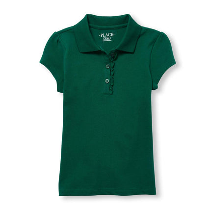 The Children's Place Girls' Short Sleeve Ruffle Pi
