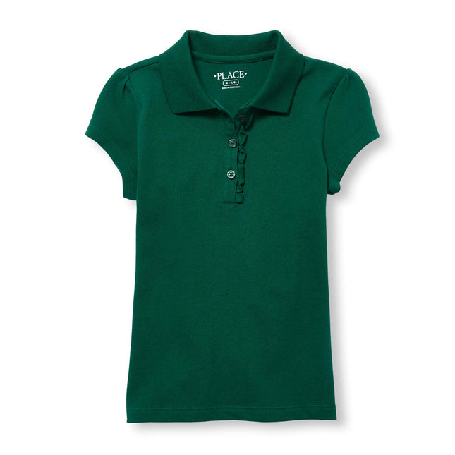 The Children's Place Girls' Short Sleeve Ruffle Pi