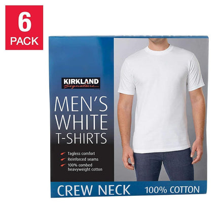 Kirkland Men's Crew Neck White T-Shirts