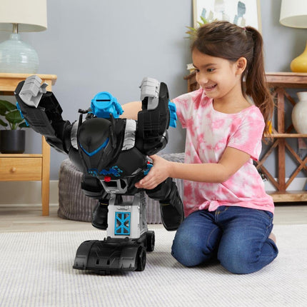 Fisher Price Imaginext DC Super Friends Batman Playset Bat-Tech Batbot 2-Ft-Tall Robot with Lights Sounds & 11 Play Pieces for Ages 3+ Years, GWT23