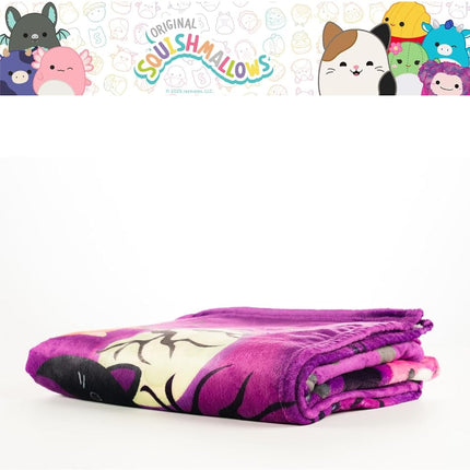 Franco Collectibles Squishmallows Parure de lit Halloween Couverture Douce et Douillette en Peluche, 46 po x 60 po, (Produit sous Licence Officielle)