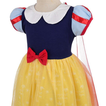 Dressy Daisy Toddler Girls Princess Dress with Cape & Hair Hoop, Yellow, 2