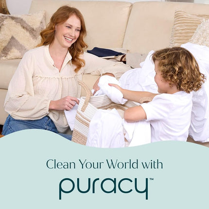 Puracy Stain Remover - Cleaning Spray, Clothes Stain Remover for Clothes, Laundry Stain Remover Spray for Clothes, Travel Stain Remover, Oil Stain Remover - Natural Spot Cleaner - Free&Clear 12oz