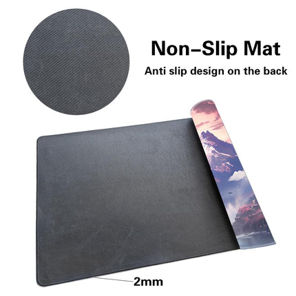 MTG Playmat Size 24x14in Free Storage Bags Non-Slip Backing, Ideal for Card Game Enthusiasts TCG Playmat Mouse Pad (Sakura Kasumi-No Deck)
