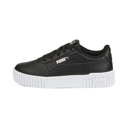 PUMA Kids' Carina v2, Puma Black-puma Black-puma Silver, 5 Big Kid