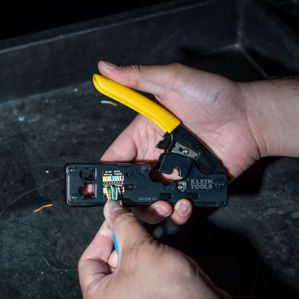 Super Rod VDV226-107 Compact Ratcheting Modular Crimper, Multi-Colour