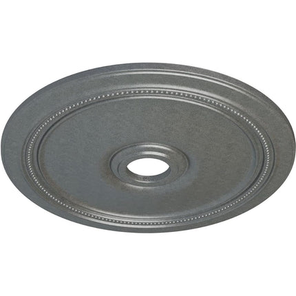 Ekena Millwork CM24DIPLS 24" OD x 3 5/8" ID x 1 P Diane Ceiling Medallion Fits Canopies Up to 6 1/4", Platinum