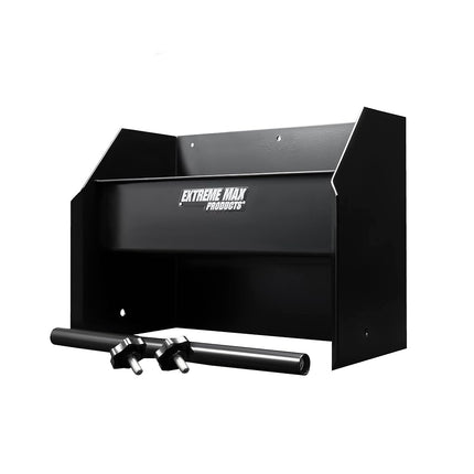 Extreme Max 5001.6122 Aluminum Hand Cleaning Station Organizer for Enclosed Race Trailer, Shop, Garage, Storage - Black