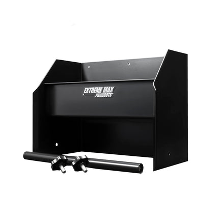 Extreme Max 5001.6122 Aluminum Hand Cleaning Station Organizer for Enclosed Race Trailer, Shop, Garage, Storage - Black