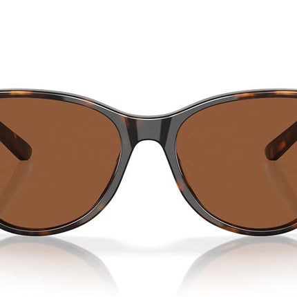 Costa Del Mar Women's Catherine Sunglasses, Tortoise/Copper Polarized 580g, Medium