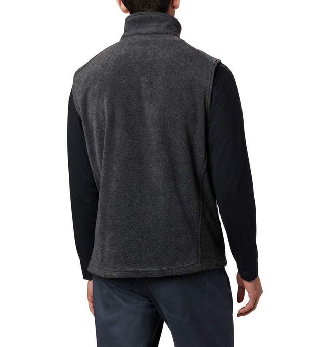 Columbia Men's Steens Mountain Vest Fleece Gilet Vest, Charcoal Heather, Size XXL