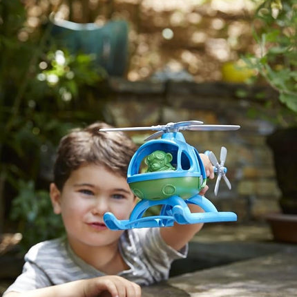 Green Toys Helicopter, Blue, 5.875 in*9.625 in*6.125 in