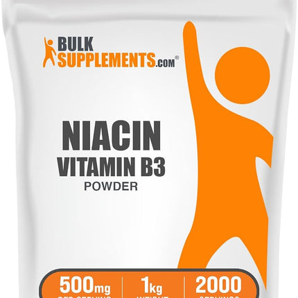 BulkSupplements.com Niacin Powder - Vitamin B3 Sup