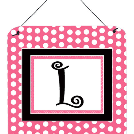 Caroline's Treasures Letter L Initial with Pink/Bl