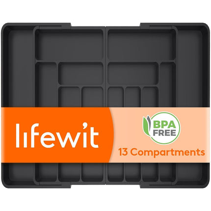 Lifewit Extra Large Cutlery Drawer Organsier, Exte