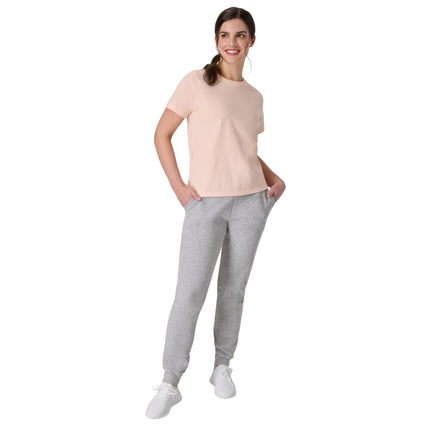 Hanes EcoSmart Joggers, Midweight Cotton-Blend Fleece Sweatpants for Women, Light Steel, XXL
