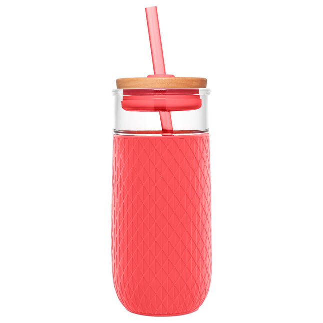 Ello Devon Glass Tumbler with Protective No Sweat 