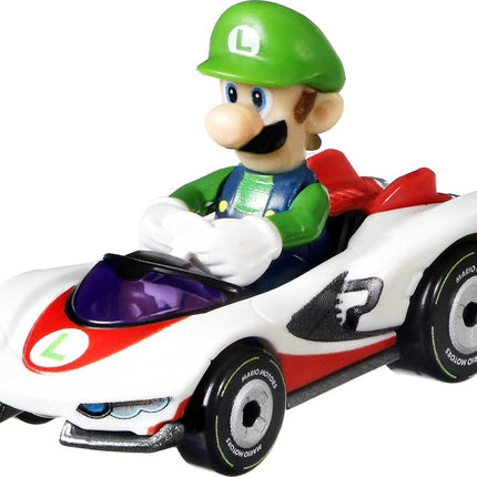 Hot Wheels GXX97 Mario Kart Vehicle 4-Pack, Fan-Favorite Characters Includes 1 Exclusive Model, Collectible Gift for Kids & Fans Ages 3 Years Old & Up, Multicolor, 5.08 cm*3.18 cm*7.62 cm