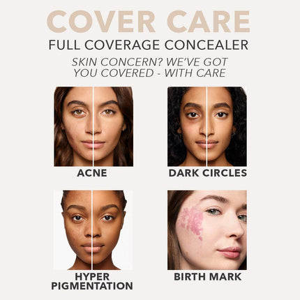Dermablend Cover Care Full Coverage Concealer - Provides 1 Coat Coverage - Waterproof And Transfer Resistant - Covers A Variety Of Skin Blemishes - 24 Hour Hydration - Long Lasting - 50W - 10 ML